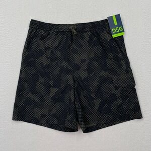 DSG Boys Adventure Athletic Shorts Youth Size XL Black Digi Camo Cargo Pocket